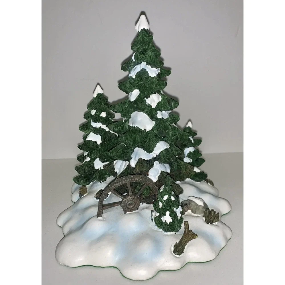 Dept 56 Wagon Wheel Pine Grove Christmas Village Accessories Retired